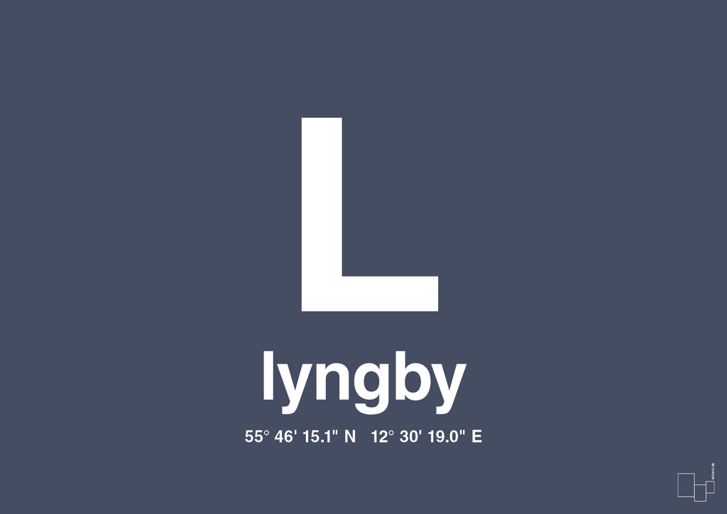 Byplakat lyngby med koordinater - petrol-Byer-A1two3