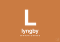 plakat: byplakat lyngby med koordinater - rumba orange-Byer-A1two3