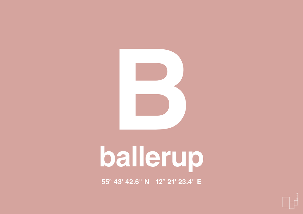 plakat: byplakat ballerup med koordinater - bubble shell-Byer-A1two3