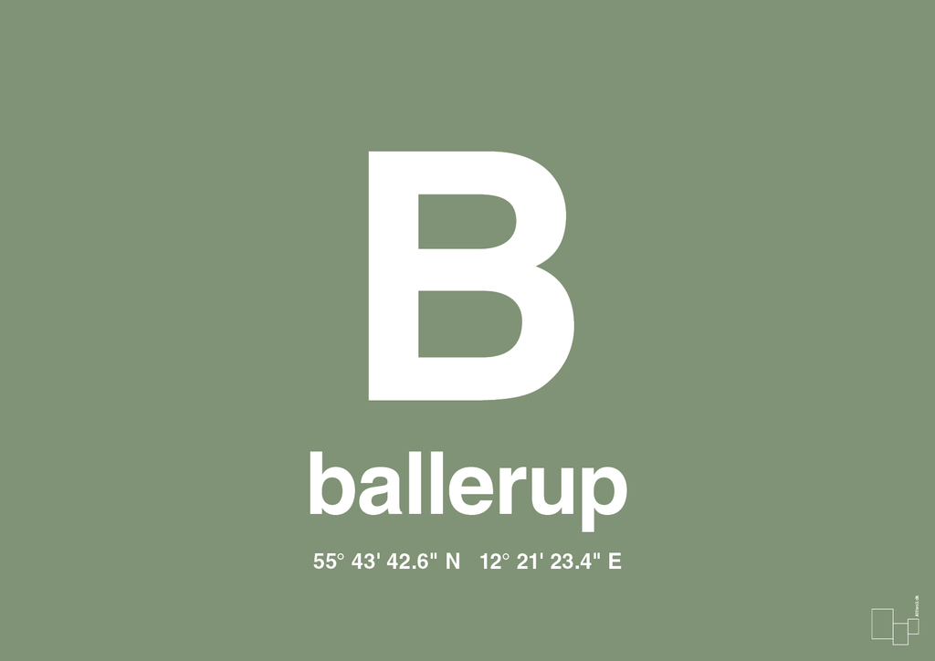 plakat: byplakat ballerup med koordinater - jade-Byer-A1two3