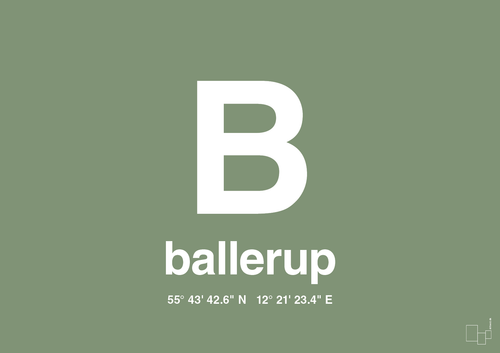 plakat: byplakat ballerup med koordinater - jade-Byer-A1two3