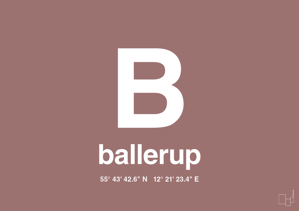 plakat: byplakat ballerup med koordinater - plum-Byer-A1two3