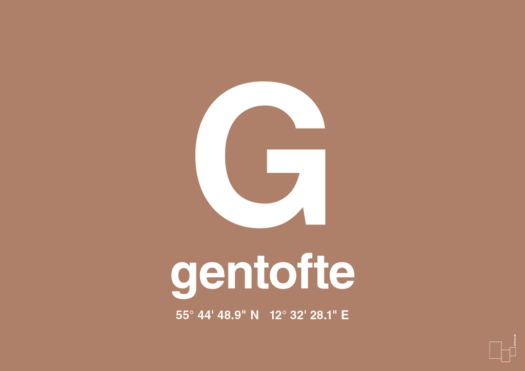 plakat: byplakat gentofte med koordinater - cider spice-Byer-A1two3