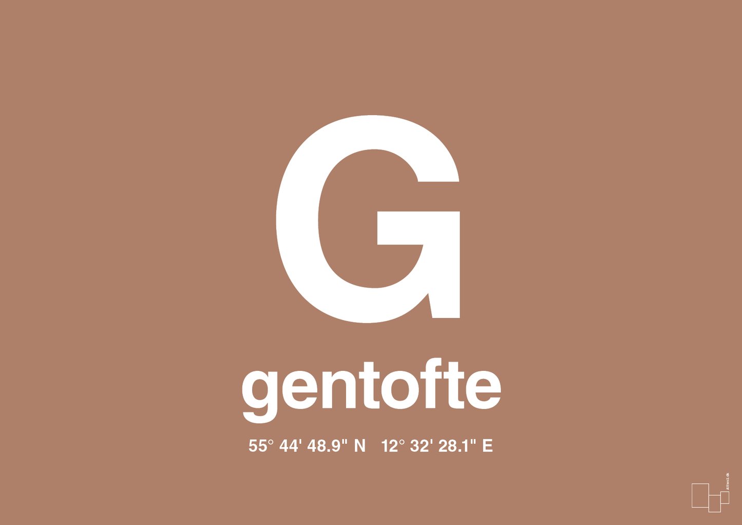 plakat: byplakat gentofte med koordinater - cider spice-Byer-A1two3