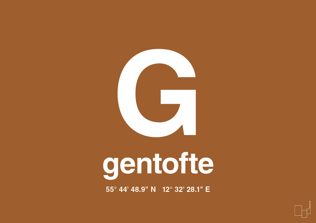 plakat: byplakat gentofte med koordinater - cognac-Byer-A1two3