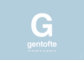 plakat: byplakat gentofte med koordinater - heavenly blue-Byer-A1two3