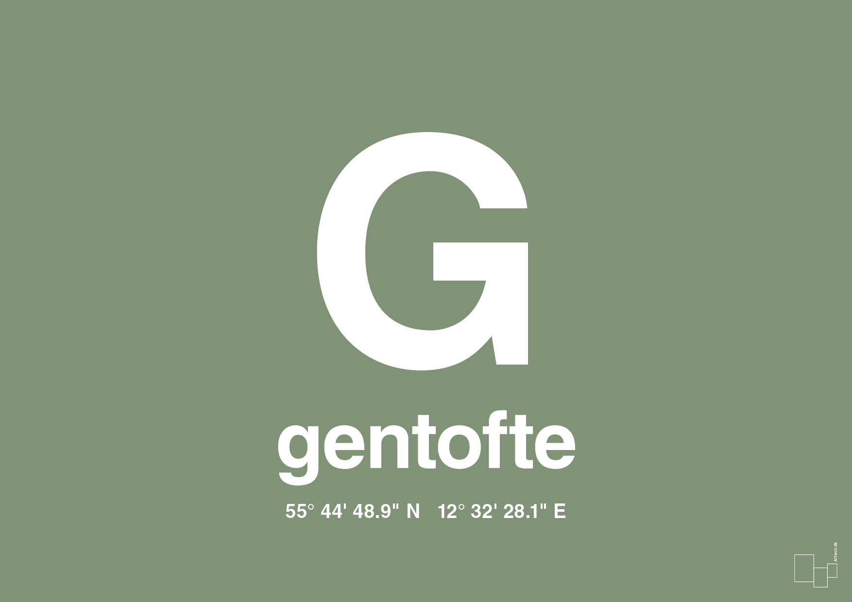 plakat: byplakat gentofte med koordinater - jade-Byer-A1two3