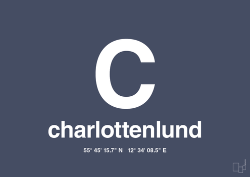 Byplakat charlottenlund med koordinater - petrol-Byer-A1two3