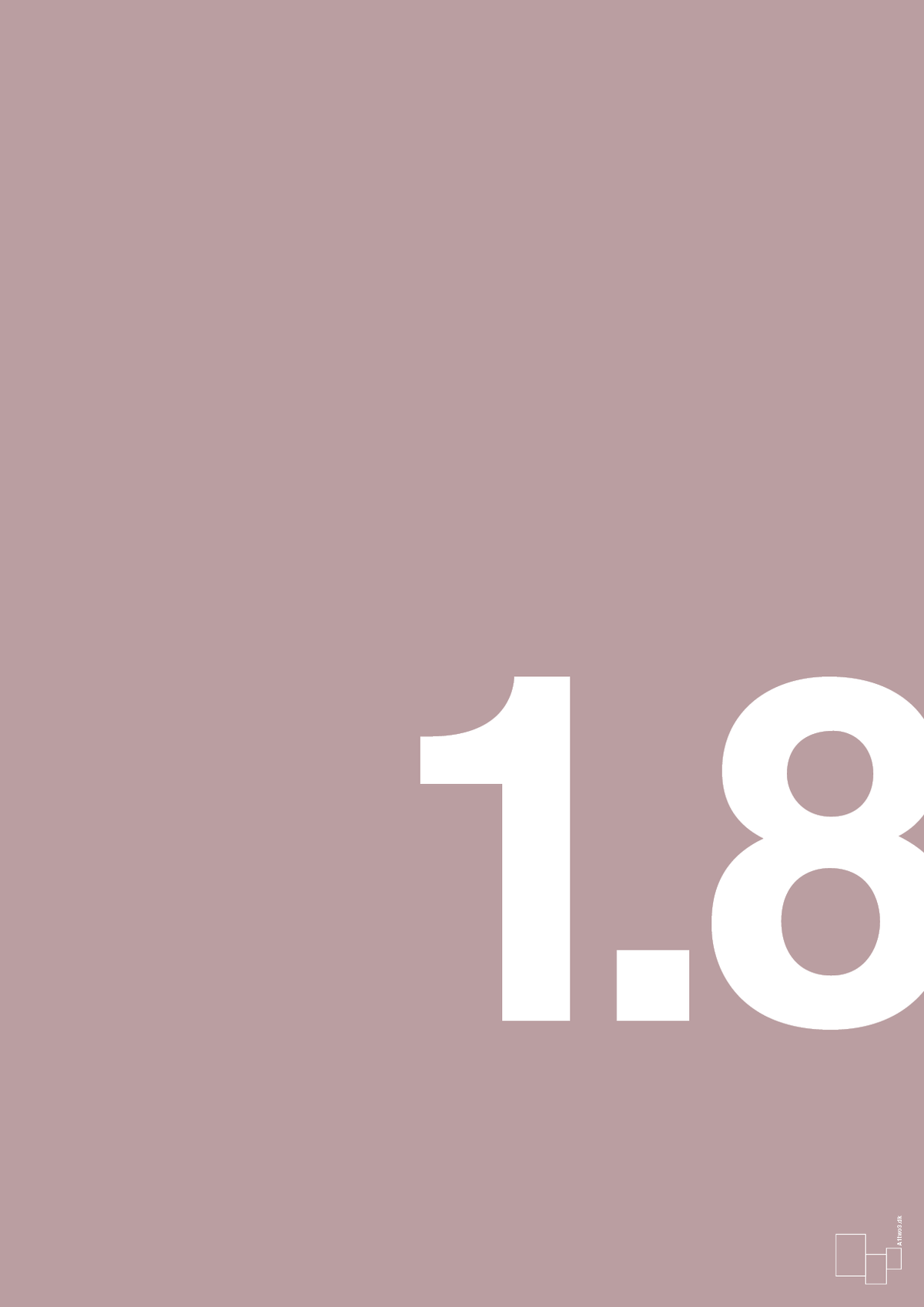 plakat: 18 års fødselsdag - light rose-Fødselsdag-A1two3