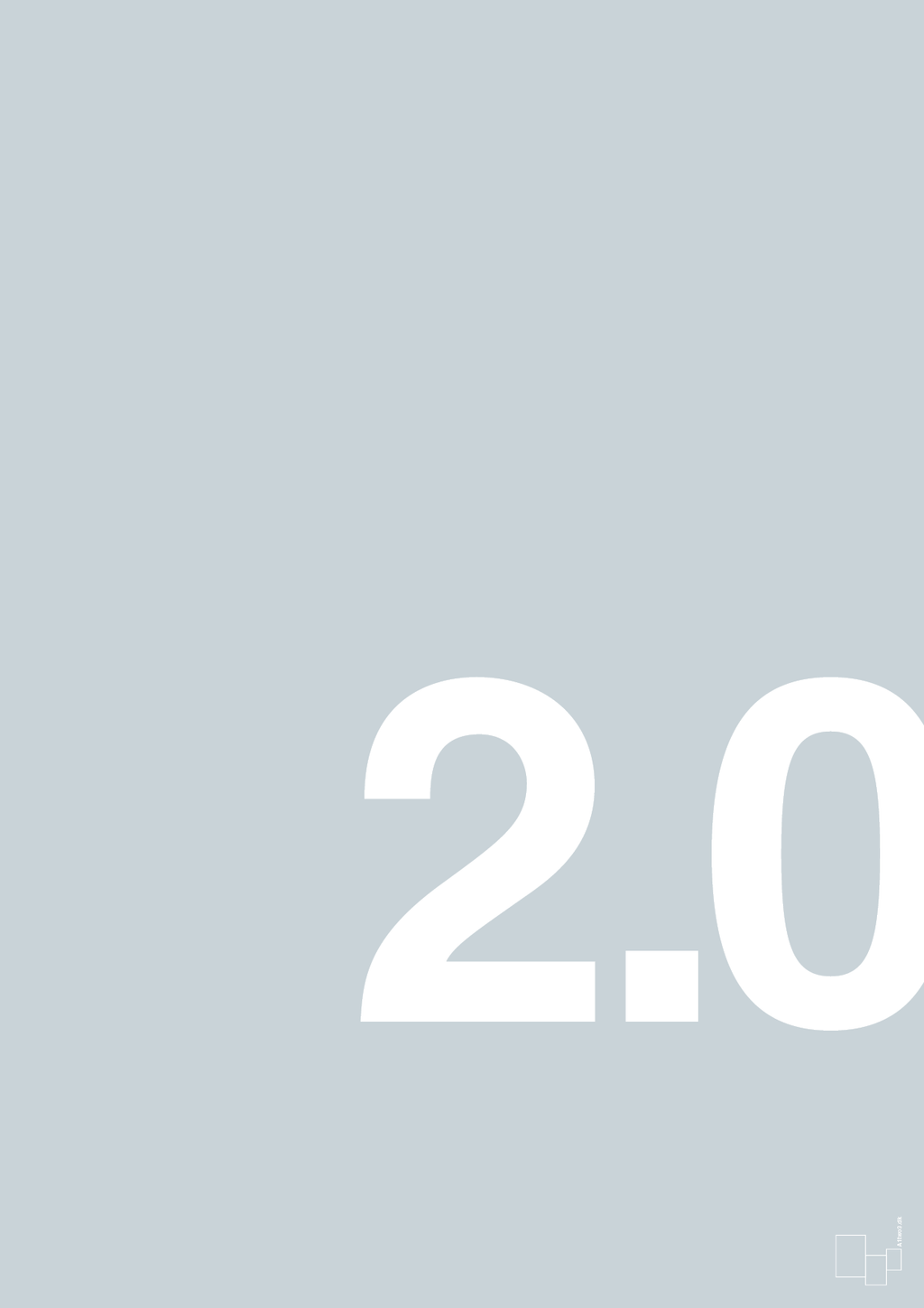 plakat: 20 års fødselsdag - light drizzle-Fødselsdag-A1two3