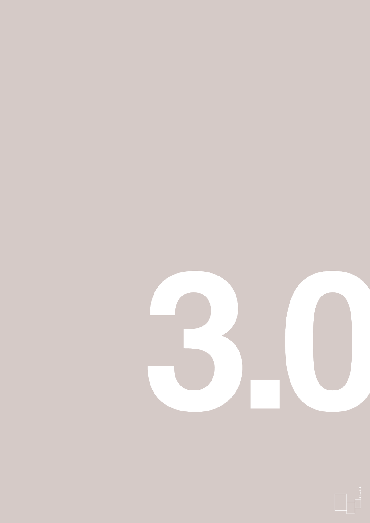 plakat: 30 års fødselsdag - broken beige-Fødselsdag-A1two3
