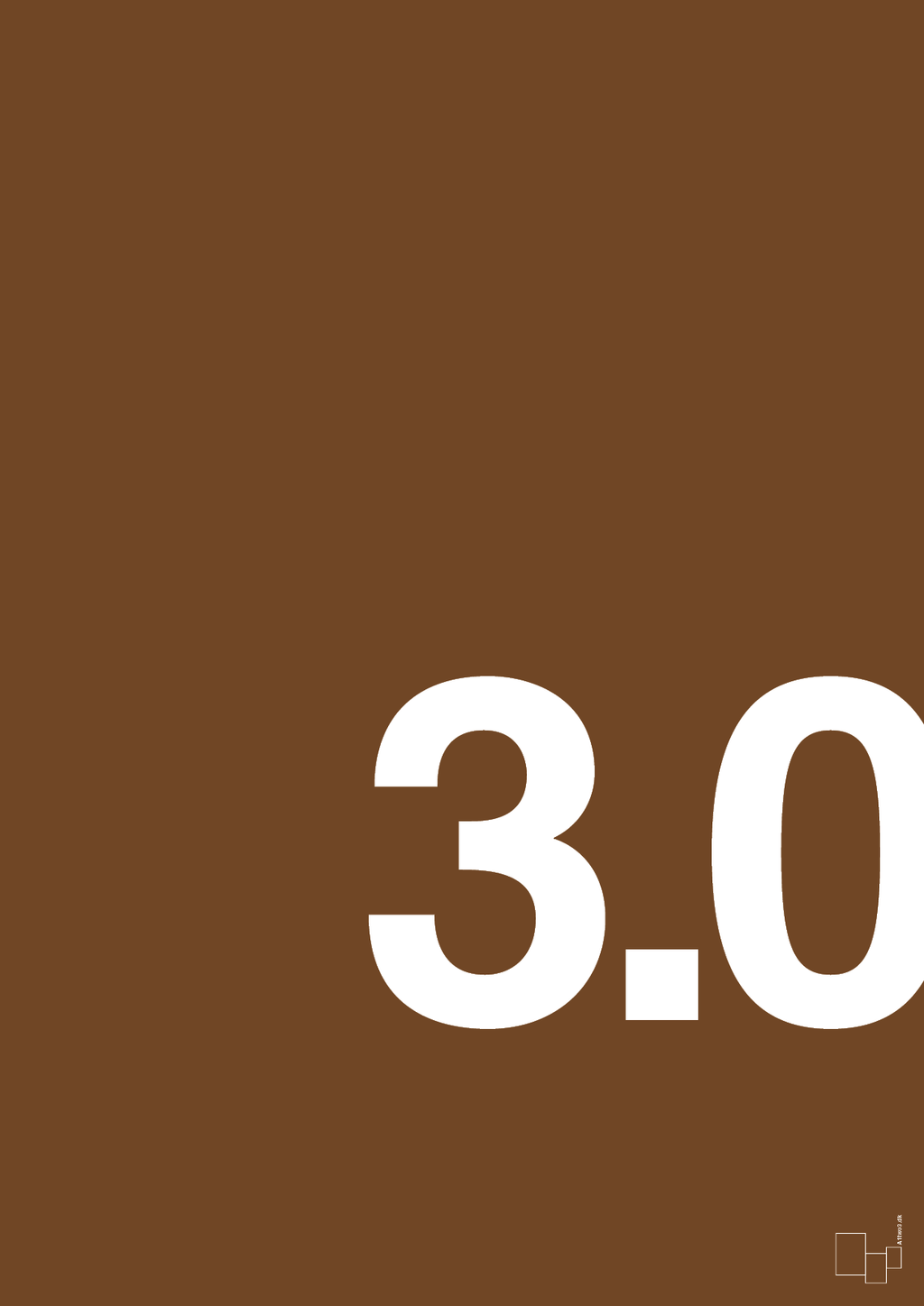 plakat: 30 års fødselsdag - dark brown-Fødselsdag-A1two3