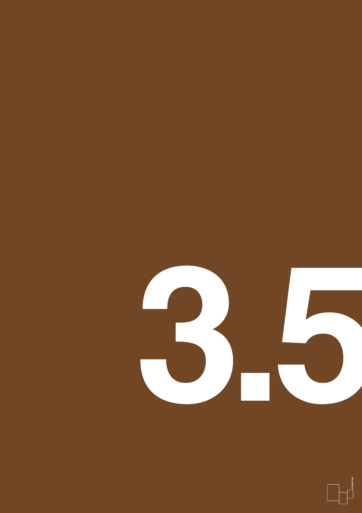 plakat: 35 års fødselsdag - dark brown-Fødselsdag-A1two3