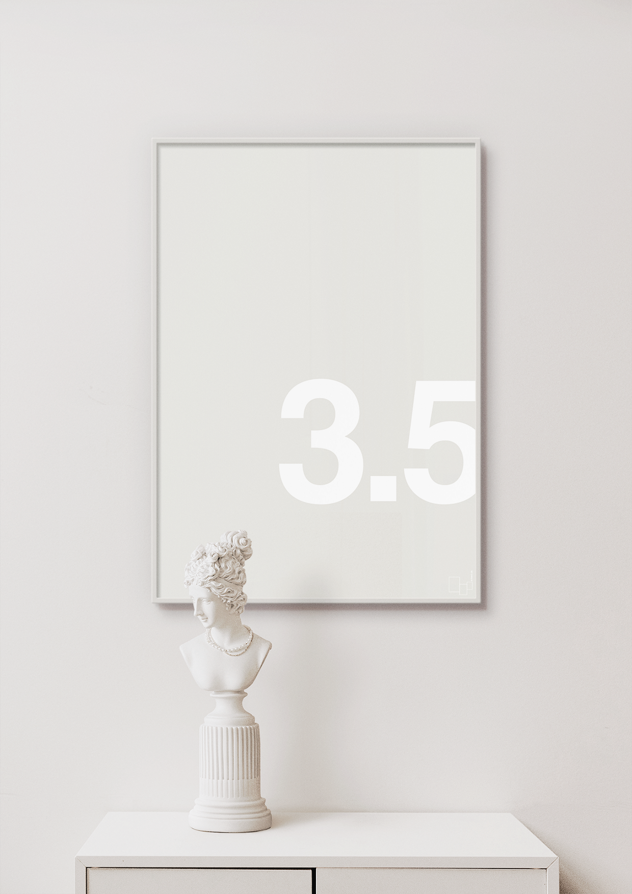 plakat: 35 års fødselsdag - painters white-Fødselsdag-A1two3