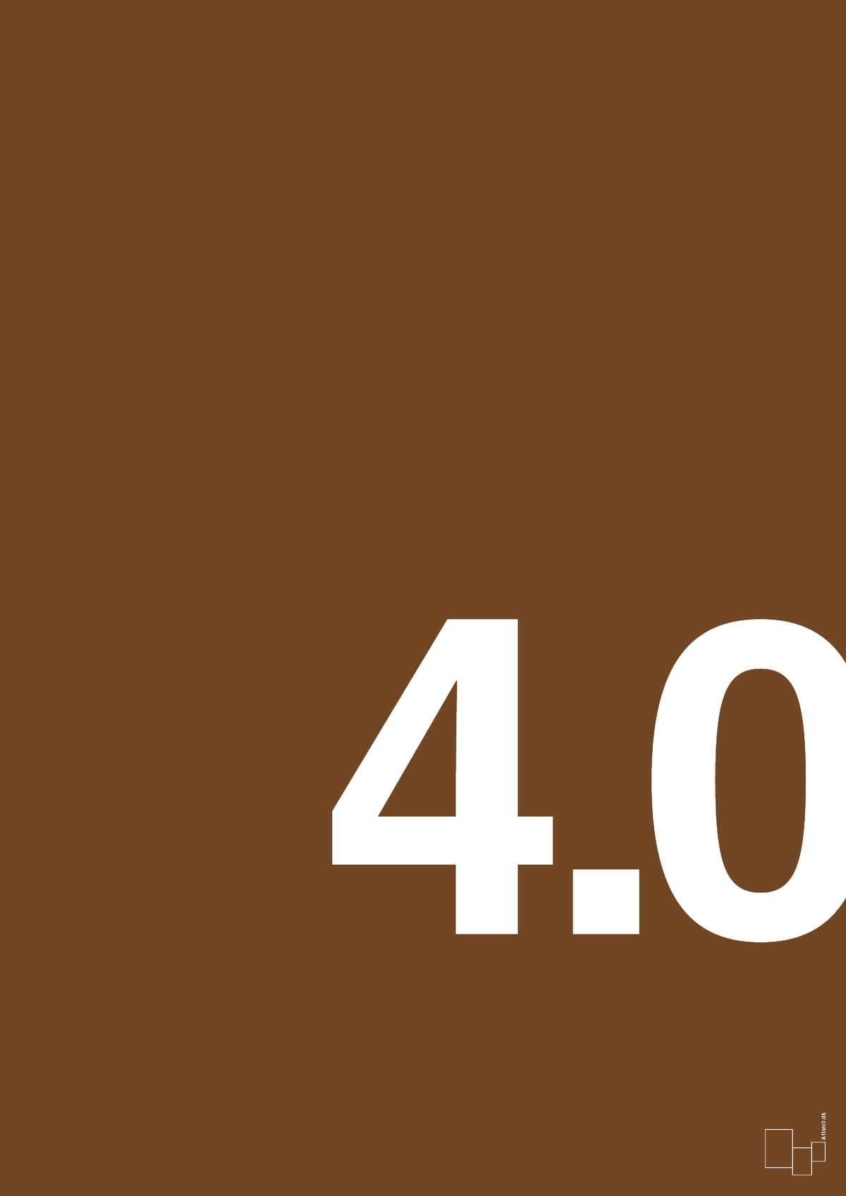 plakat: 40 års fødselsdag - dark brown-Fødselsdag-A1two3