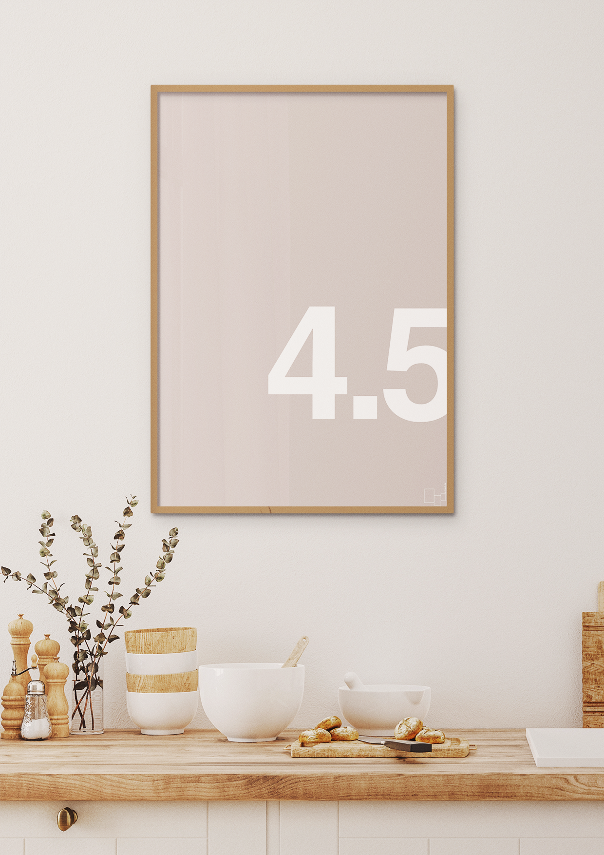 plakat: 45 års fødselsdag - painters white-Fødselsdag-A1two3