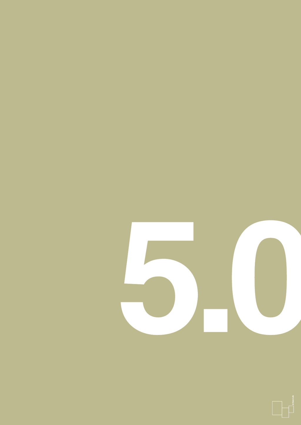 plakat: 50 års fødselsdag - back to nature-Fødselsdag-A1two3