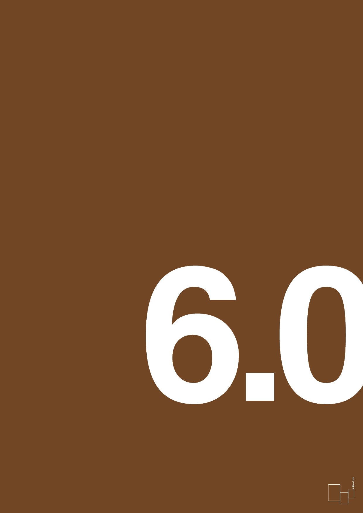 plakat: 60 års fødselsdag - dark brown-Fødselsdag-A1two3