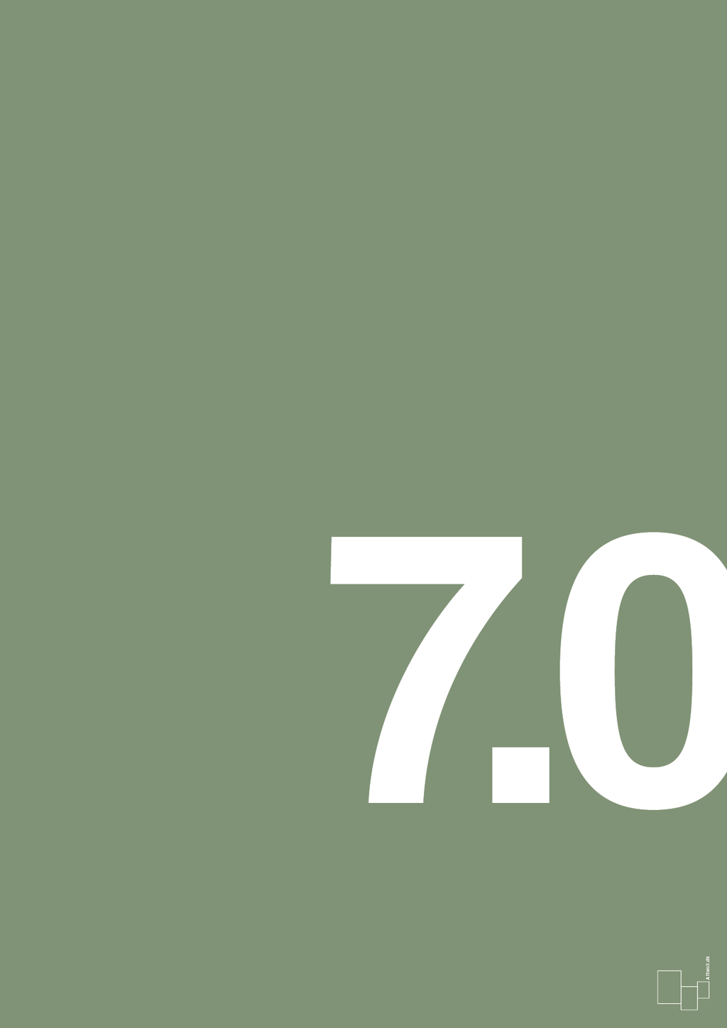 plakat: 70 års fødselsdag - jade-Fødselsdag-A1two3