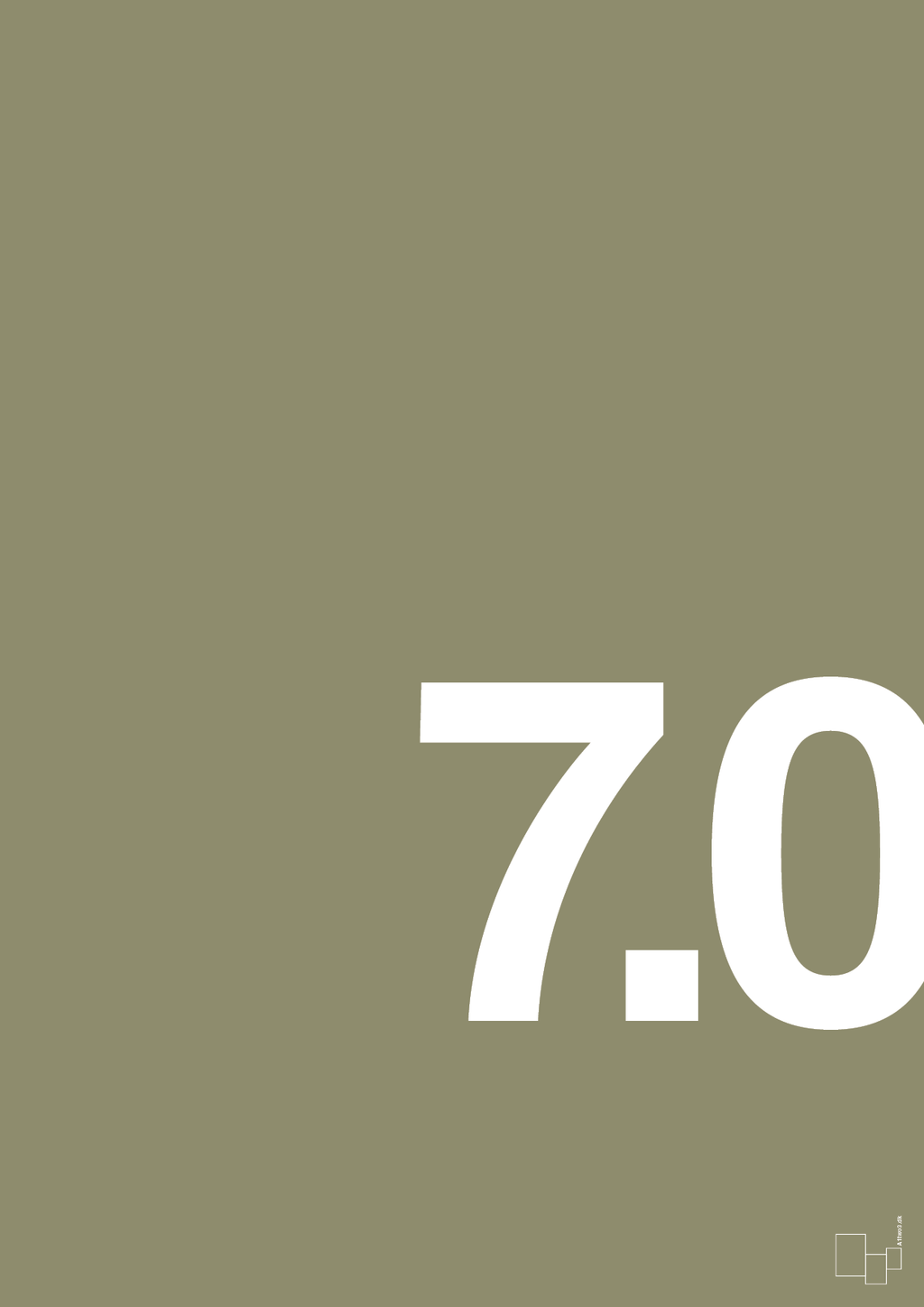 plakat: 70 års fødselsdag - misty forrest-Fødselsdag-A1two3