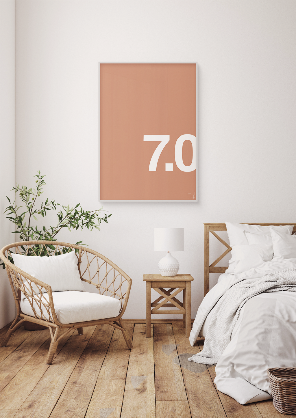 plakat: 70 års fødselsdag - heavenly blue-Fødselsdag-A1two3