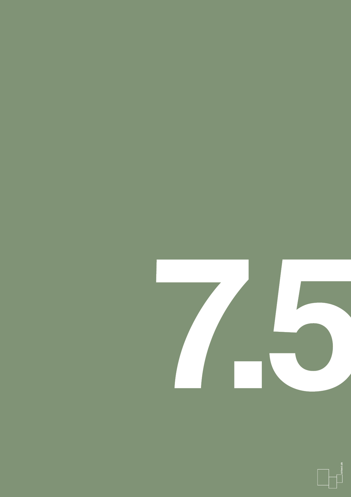 plakat: 75 års fødselsdag - jade-Fødselsdag-A1two3