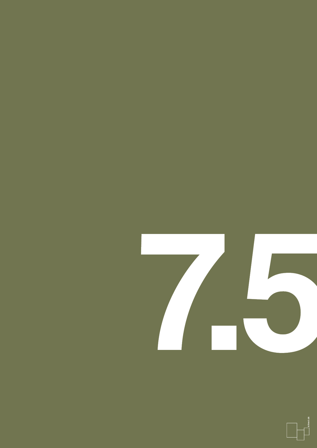 plakat: 75 års fødselsdag - secret meadow-Fødselsdag-A1two3