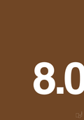 plakat: 80 års fødselsdag - dark brown-Fødselsdag-A1two3