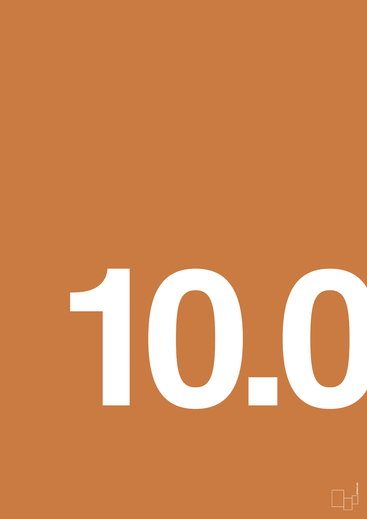 plakat: 100 års fødselsdag - rumba orange-Fødselsdag-A1two3