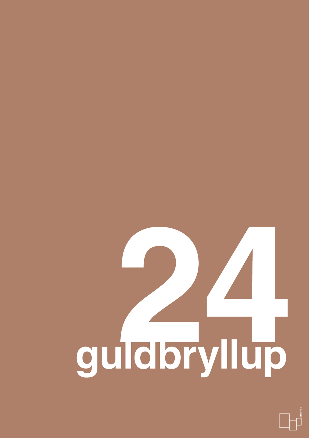 plakat: guldbryllup - cider spice-Bryllup-A1two3