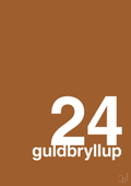 plakat: guldbryllup - cognac-Bryllup-A1two3
