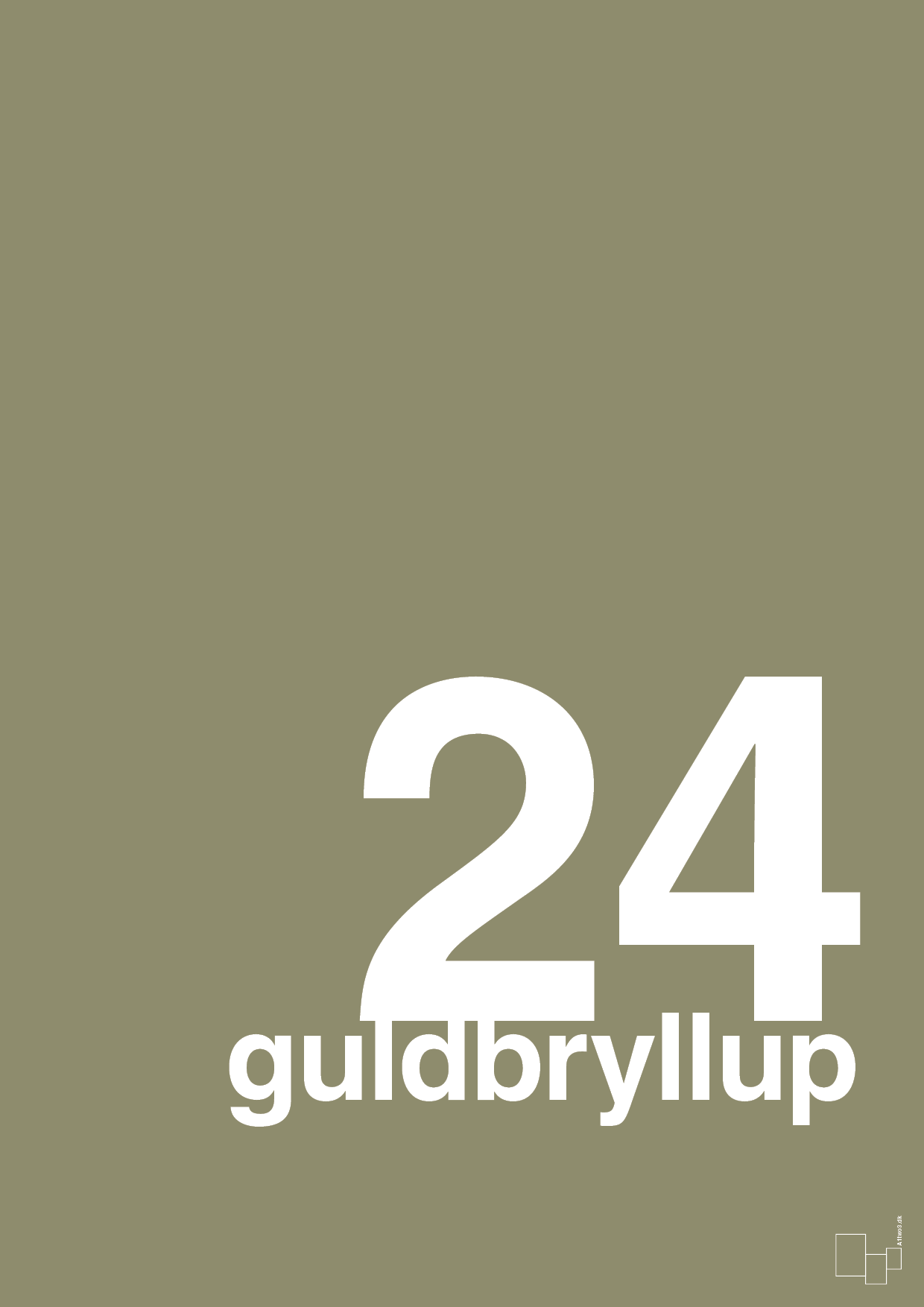 plakat: guldbryllup - misty forrest-Bryllup-A1two3