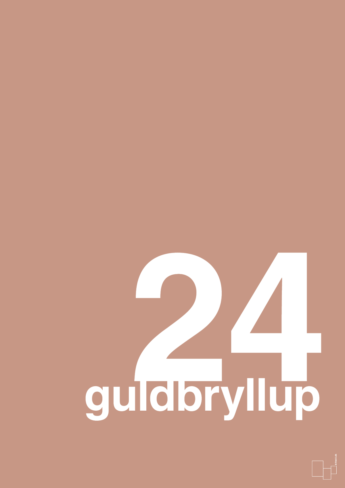 plakat: guldbryllup - powder-Bryllup-A1two3