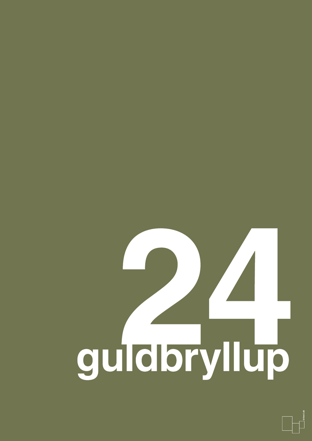 plakat: guldbryllup - secret meadow-Bryllup-A1two3