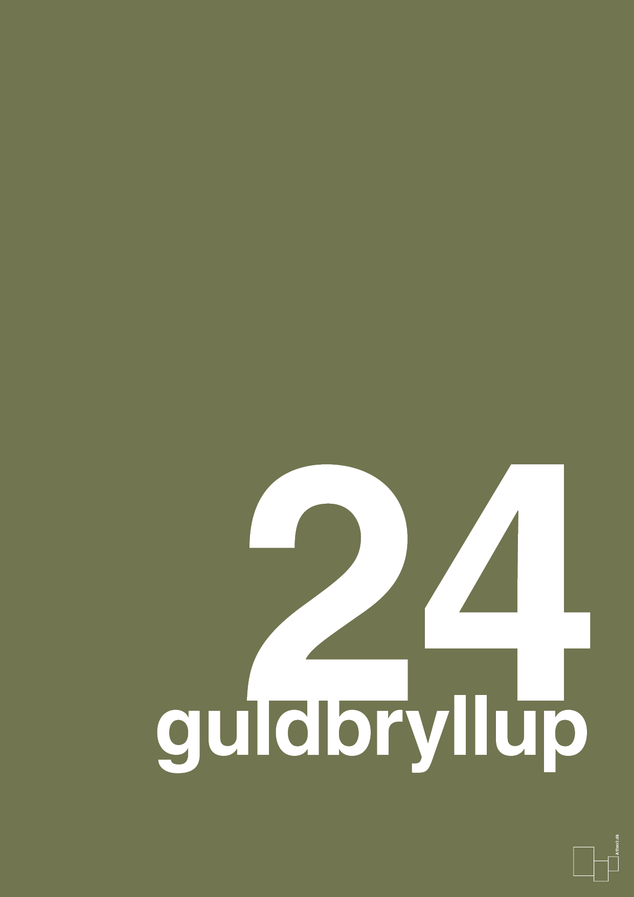 plakat: guldbryllup - secret meadow-Bryllup-A1two3