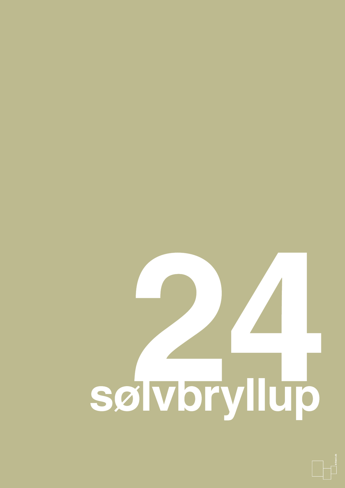plakat: sølvbryllup - back to nature-Bryllup-A1two3