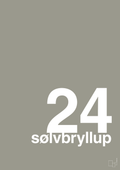 plakat: sølvbryllup - battleship gray-Bryllup-A1two3