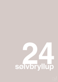 plakat: sølvbryllup - broken beige-Bryllup-A1two3