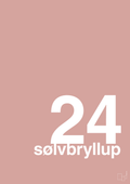 plakat: sølvbryllup - bubble shell-Bryllup-A1two3