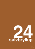 plakat: sølvbryllup - cognac-Bryllup-A1two3