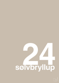 plakat: sølvbryllup - creamy mushroom-Bryllup-A1two3