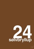 plakat: sølvbryllup - dark brown-Bryllup-A1two3
