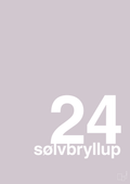 plakat: sølvbryllup - dusty lilac-Bryllup-A1two3