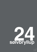 plakat: sølvbryllup - graphic charcoal-Bryllup-A1two3