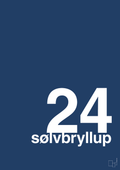 plakat: sølvbryllup - lapis blue-Bryllup-A1two3