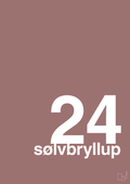 plakat: sølvbryllup - plum-Bryllup-A1two3