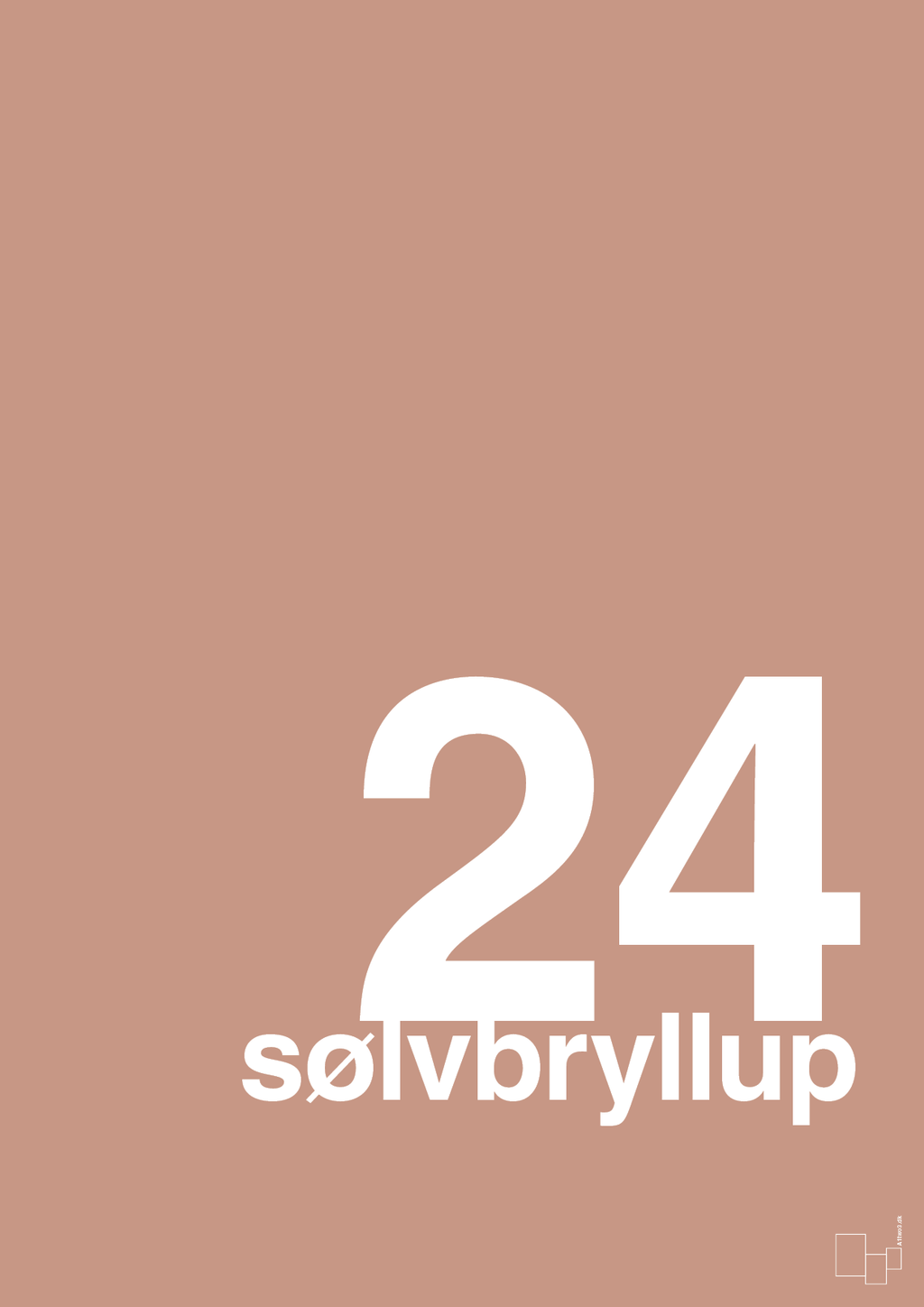 plakat: sølvbryllup - powder-Bryllup-A1two3
