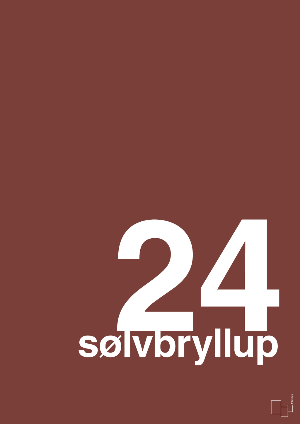 plakat: sølvbryllup - red pepper-Bryllup-A1two3