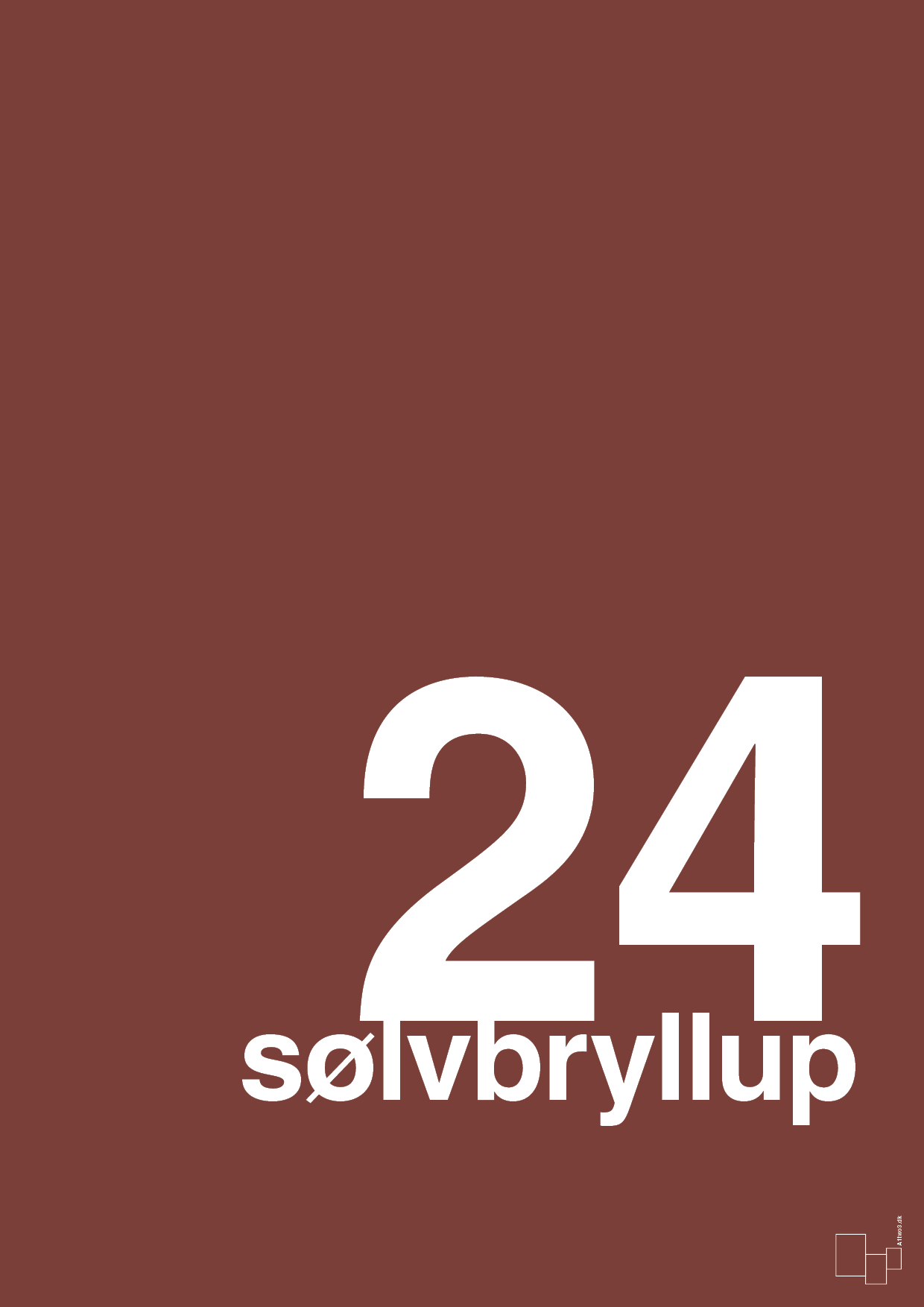 plakat: sølvbryllup - red pepper-Bryllup-A1two3