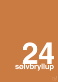 plakat: sølvbryllup - rumba orange-Bryllup-A1two3